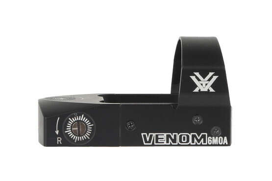 The Vortex Venom red dot reflex sight features a durable machined aluminum construction